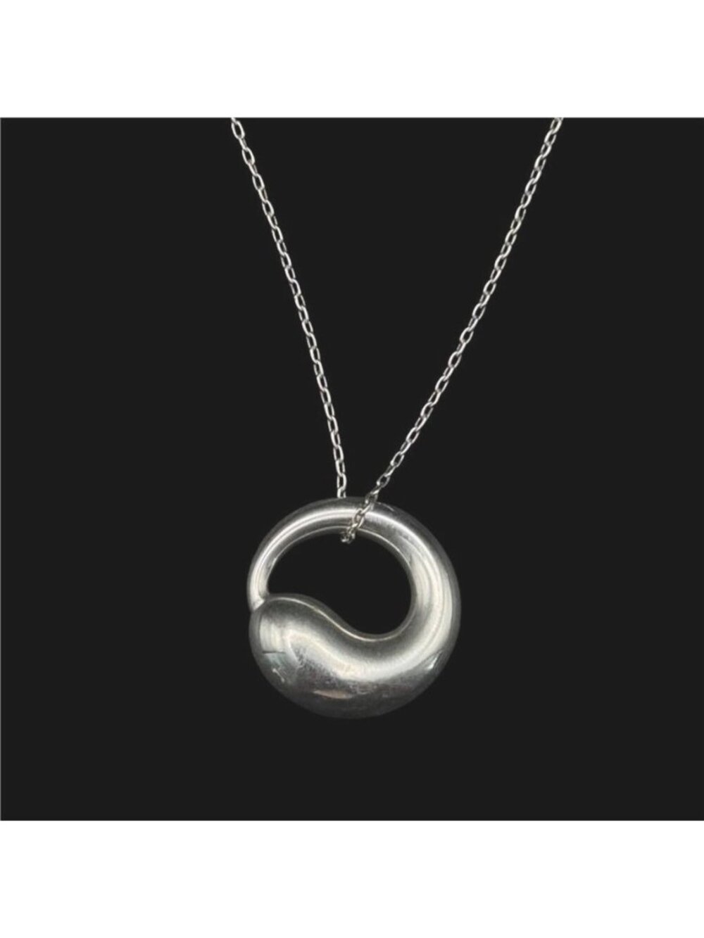 Tiffany & Co. Elsa Peretti Eternal Circle Pendant Necklace Sterling Silver 925 2
